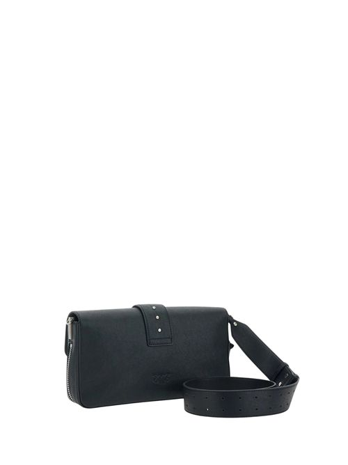 Borsa a spalla media Classic Love Bag Slouchy in pelle con zip Nero PINKO | 105081 A2JGZ99E